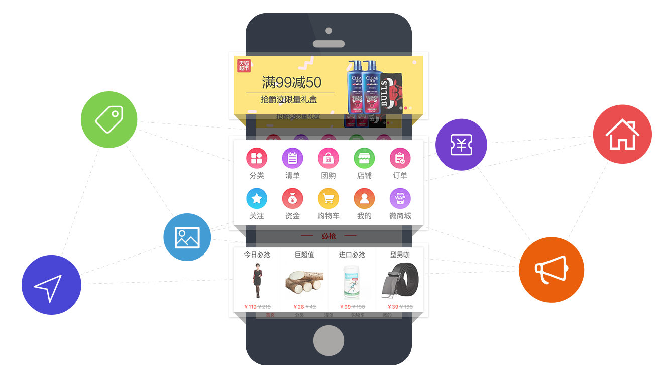 拒绝雷同，轻松拥有属于自己的移动商城界面