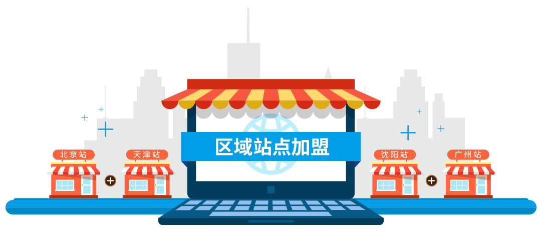 区域站点加盟 迅速扩展平台