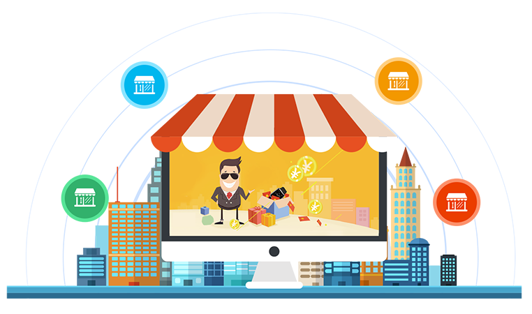 站点加盟费+交易佣金